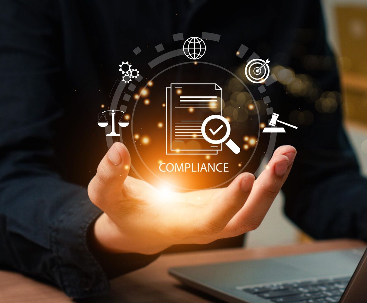 Business compliance review concept